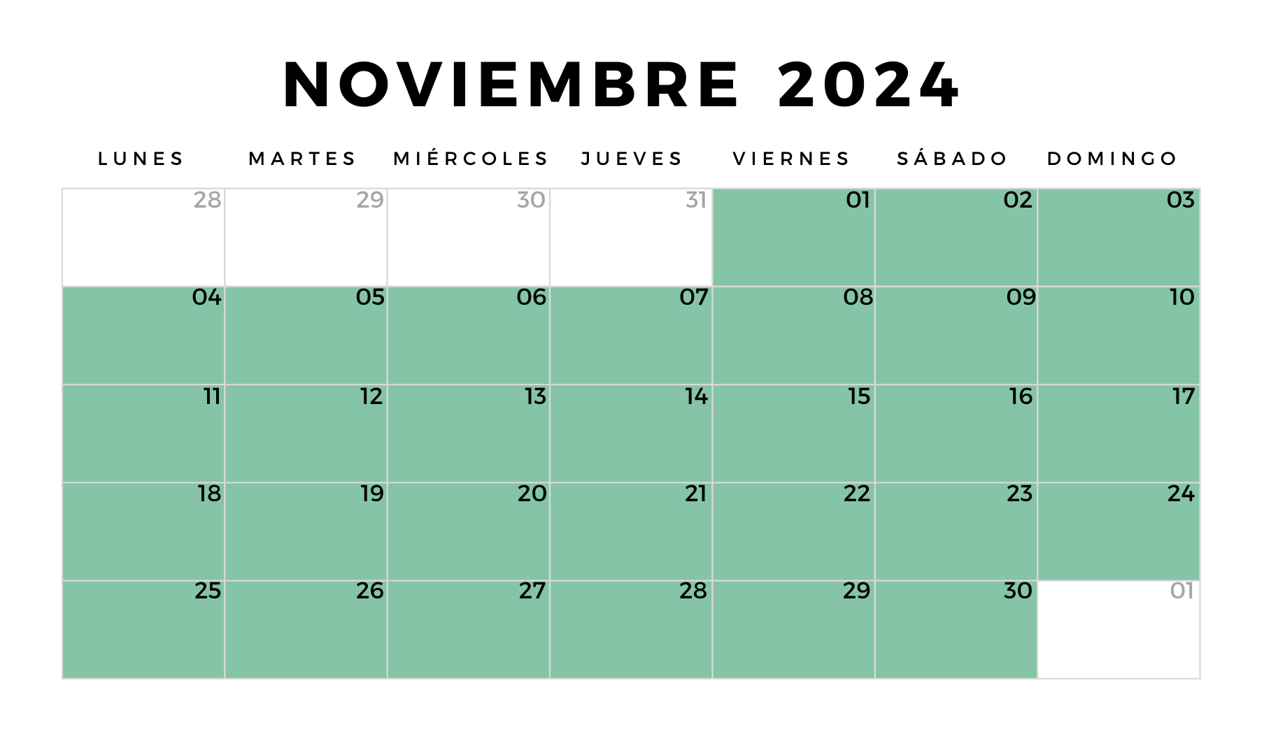 Calendario 2023 Enero a Diciembre con semanas Minimalista Imprimible (13)